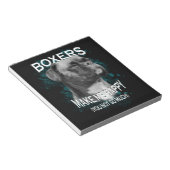 Text von Boxer Dog Animal Liebhaber Notizblock (angewinkelt)