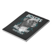 Text von Boxer Dog Animal Liebhaber Notizblock (Rotiert)