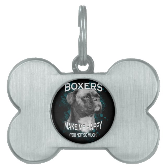 Text von Boxer Dog Animal Liebhaber Tiermarke (Vorderseite)