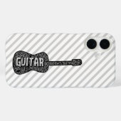 Text von Gitarren-Musiknoten Case-Mate iPhone Hülle (Rückseite (Horizontal))