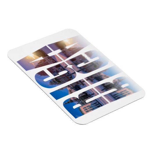 Text von Riga, Lettland Magnet (Rechte Seite)