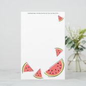 Text von Wassermelonen Briefpapier (Stehend Vorderseite)