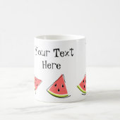 Text von Wassermelonen Kaffeetasse (Mittel)