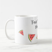 Text von Wassermelonen Kaffeetasse (Links)