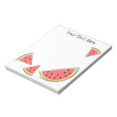 Text von Wassermelonen Notizblock (Rotiert)