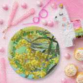 Text Wattle & Gum Blätter Aussie 9" hinzufügen Pappteller (Party)