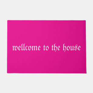 Text Welcome Doormat - Stilvolle Landstraße Rug Fußmatte