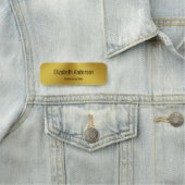 Text zu Business Gold und Black Name Job Namensschild (Beispiel)