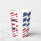 Text zur Kalligraphie der US-amerikanischen Flag T Pappbecher (Links)