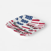 Text zur Kalligraphie der US-amerikanischen Flag T Pappteller (Gewinkelt)