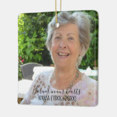 Text-Zwei-Foto-Einfache Erinnerung Keramikornament (Links)