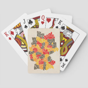 Textabbildung von Deutschland-Karte Spielkarten