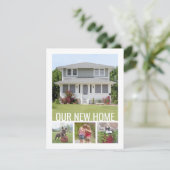 Textänderung der Adresse 5 FotoCollage Bewegend Ankündigung (Stehend Vorderseite)