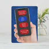 Textblasen für die Geburtstagspartmeldung Einladung (Stehend Vorderseite)