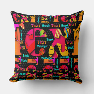 Textbuch Textnachricht Kissen