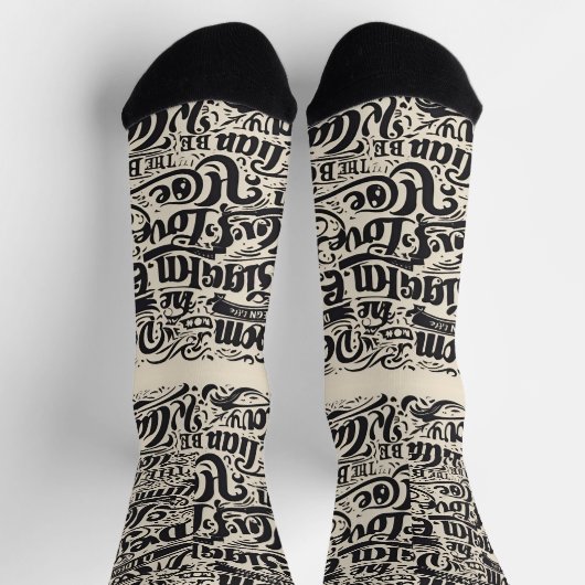 Textdesign / Coole Modesocken Socken (Oben)