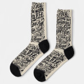 Textdesign / Coole Modesocken Socken (Linkes Detail)