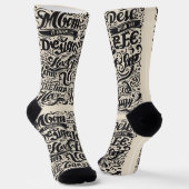 Textdesign / Coole Modesocken Socken (Gewinkelt)