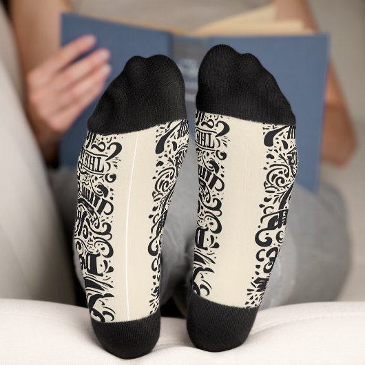 Textdesign / Coole Modesocken Socken (Unterseite)