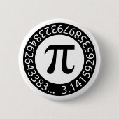TEXTDESIGN Pi Nummer Mathematisches Symbol Button (Vorderseite)