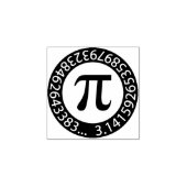 TEXTDESIGN Pi Nummer Mathematisches Symbol Gummistempel (Prägung)