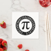 TEXTDESIGN Pi Nummer Mathematisches Symbol Serviette (Beispiel)