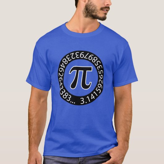 TEXTDESIGN Pi Nummer Mathematisches Symbol T-Shirt (Vorderseite)