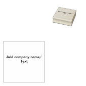 Textdetails des Firmennamens hinzufügen Minimal Gummistempel (Stempel)