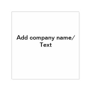 Textdetails des Firmennamens hinzufügen Minimal Permastempel
