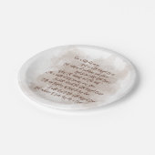 Texte Altes gearmtes Cross Hymn Osterfest Pappteller (Schrägansicht)