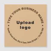 Texte aus dem Rundschreiben, hellbraune Magnetkart Magnetkarte (Vorderseite)