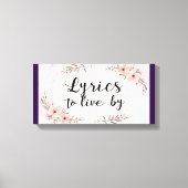 Texte Leinwanddruck (Vorderseite)