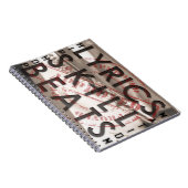 TEXTE SKILL BEATS Hip Hop Notizblock (Rechte Seite)