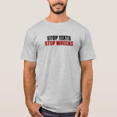 Texte stoppen Wracks T-Shirt (Vorderseite)