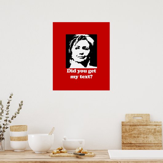 Texte von Hillary Poster (Küche)