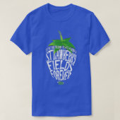 Texte von Lennon und McCartney Strawberry Fields T-Shirt (Design vorne)