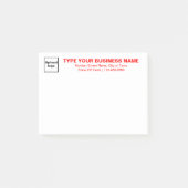 Texte zu Red Business Brand auf Rectangle Post-it Klebezettel (Vorderseite)