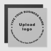 Texte zum Thema "Kreislaufwirtschaft" auf der grau Magnetkarte (Vorne/Hinten)