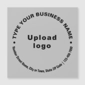 Texte zum Thema "Kreislaufwirtschaft" auf der grau Magnetkarte (Vorderseite)