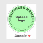 Texte zur Marke "Circular Business" auf hellgrünem Aufkleber (Blatt)