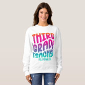 Texteditor der dritten Klasse - farbenfrohe Ombre Sweatshirt (Vorne ganz)