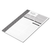 Texteditor für Schwarz-Weiß-Lesekarten Notizblock (angewinkelt)