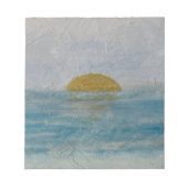 Texteditor für Wasserfarben im sonnigen Ozean Notizblock (Vorderseite)