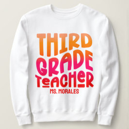 Texteditor Orange Red Ombre Sweatshirt