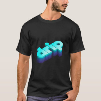 Texteffekt des 3D-Tropfens T-Shirt