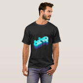 Texteffekt des 3D-Tropfens T-Shirt (Vorne ganz)