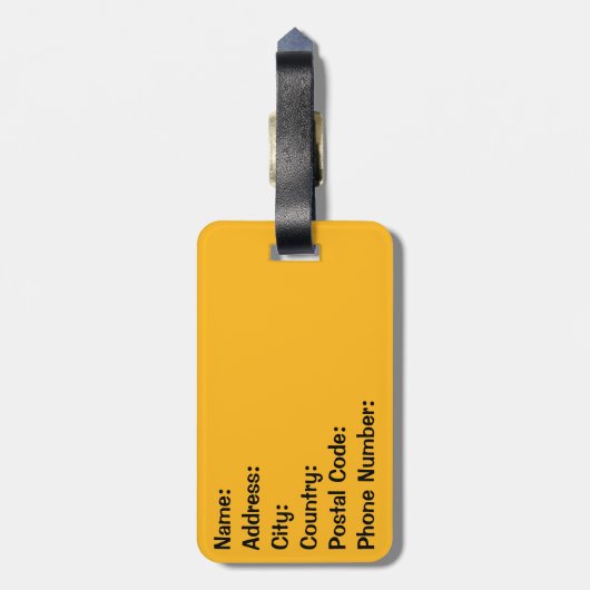 Textentwurf "Aloha" im Retro-Stil Gepäckanhänger (Rückseite vertikal)