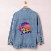 Textentwurf "Aloha" im Retro-Stil Jeansjacke (Hangar)