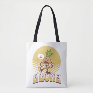 Textentwurf "Aloha" im Retro-Stil Tasche