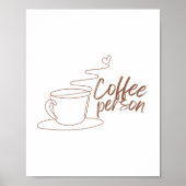 Textentwurf für den Kaffee Poster (Vorne)